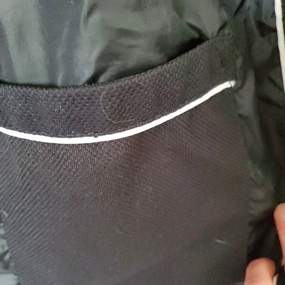 Zara men's varsity style jacket navy  and white size large - Picture 7 of 8